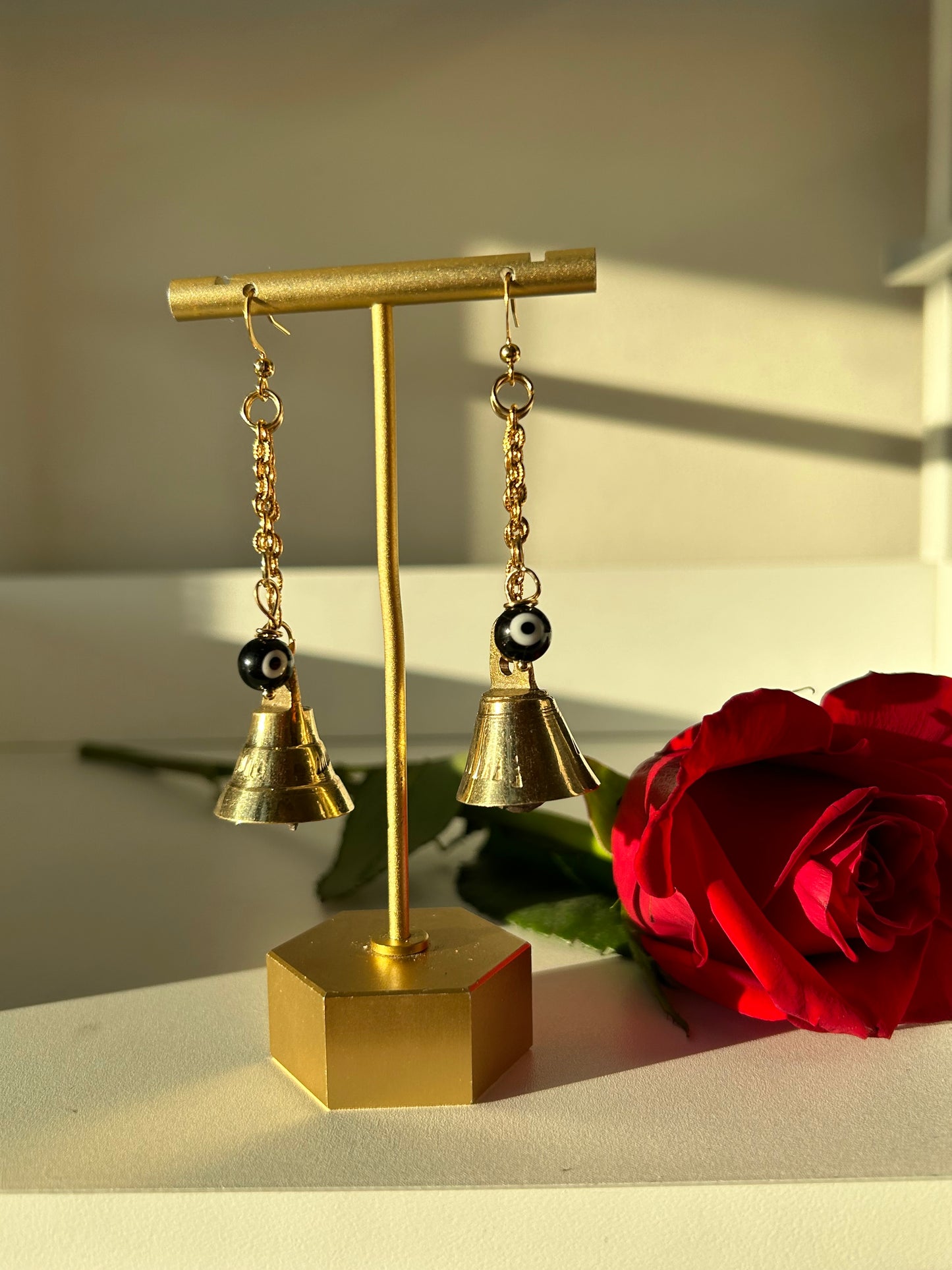 Altar Bell & Evil Eye Protection Earrings