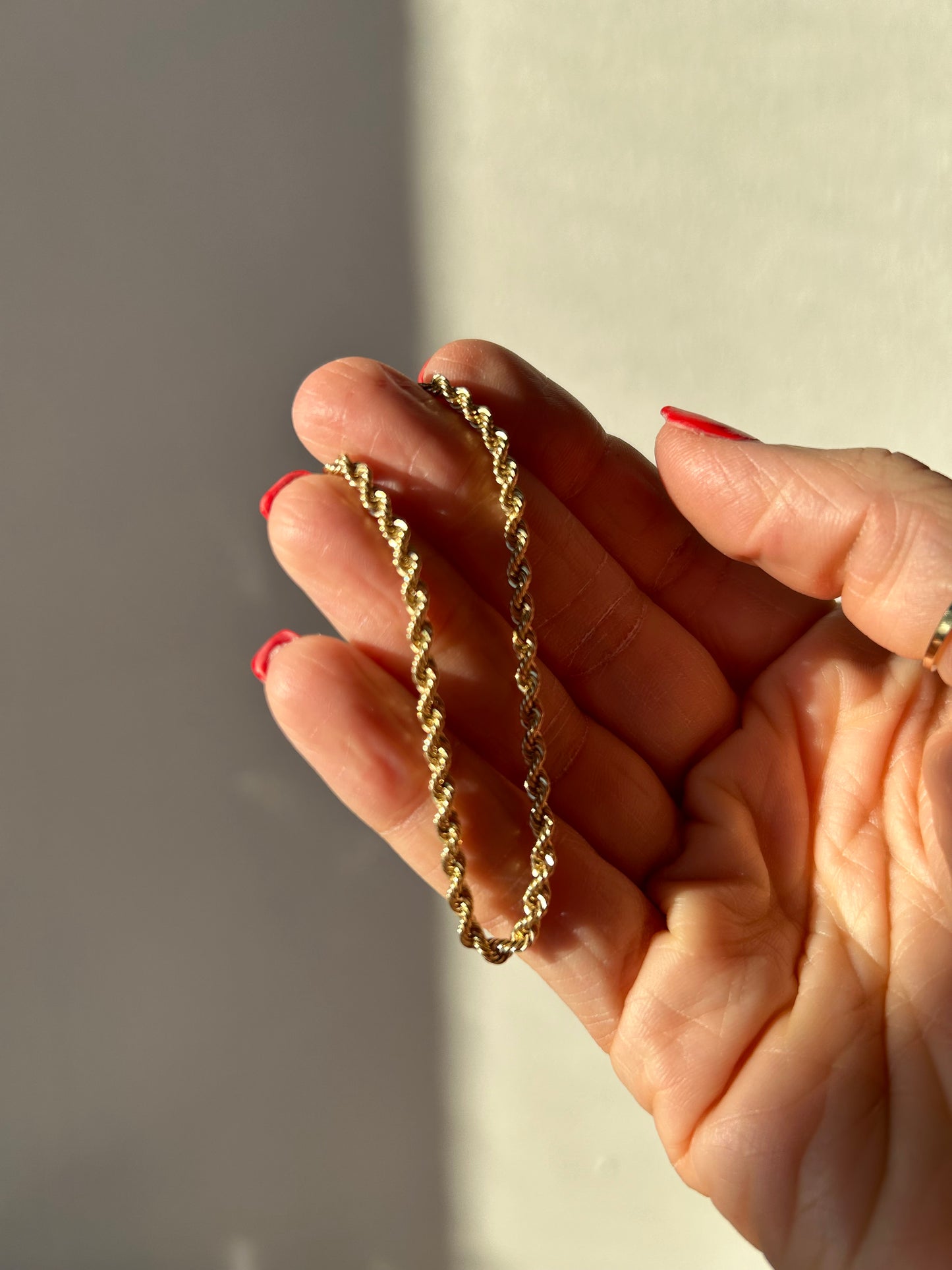 10k Gold Evil Eye Rope Bracelet