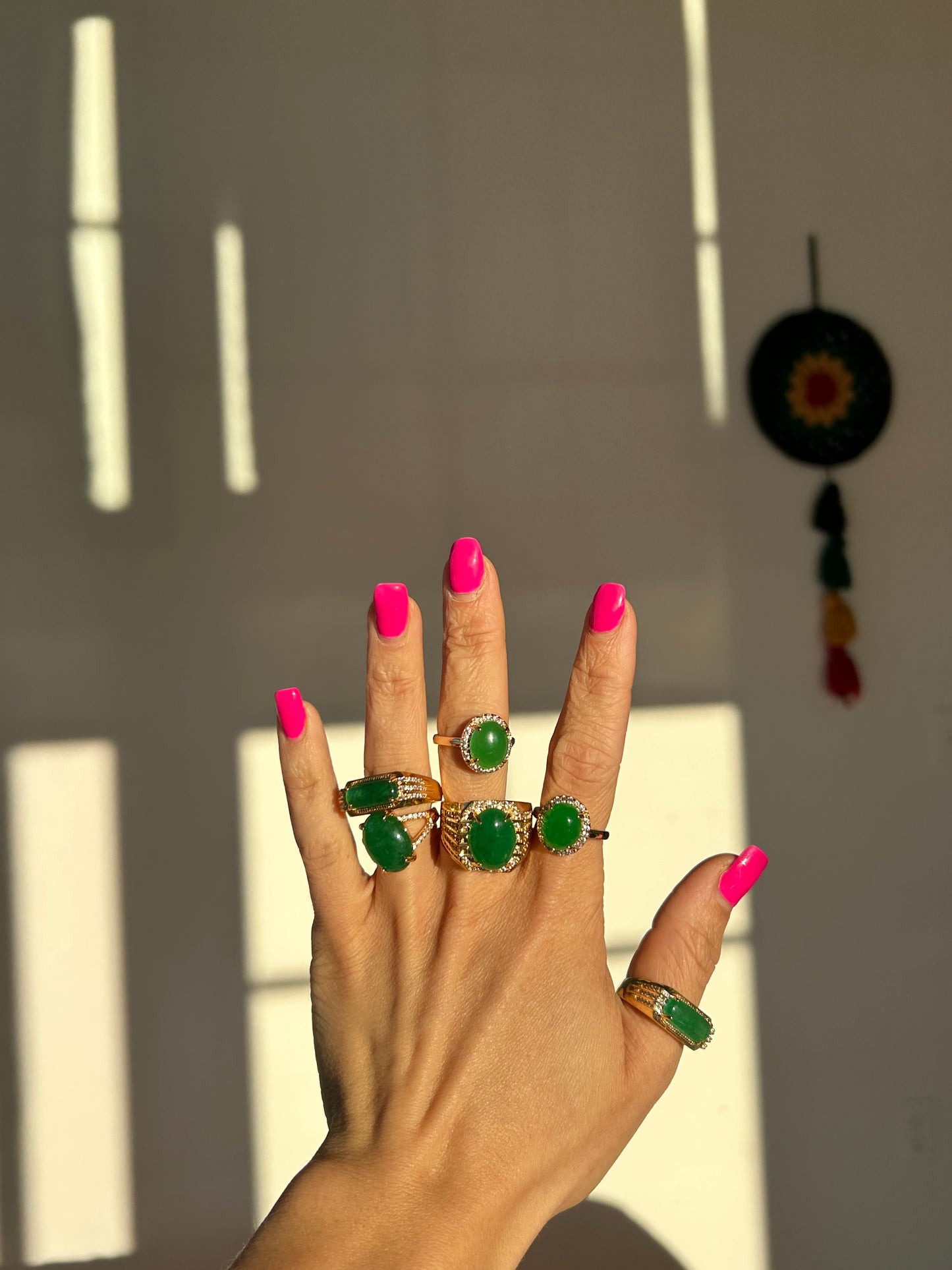 Jade Adjustable Rings