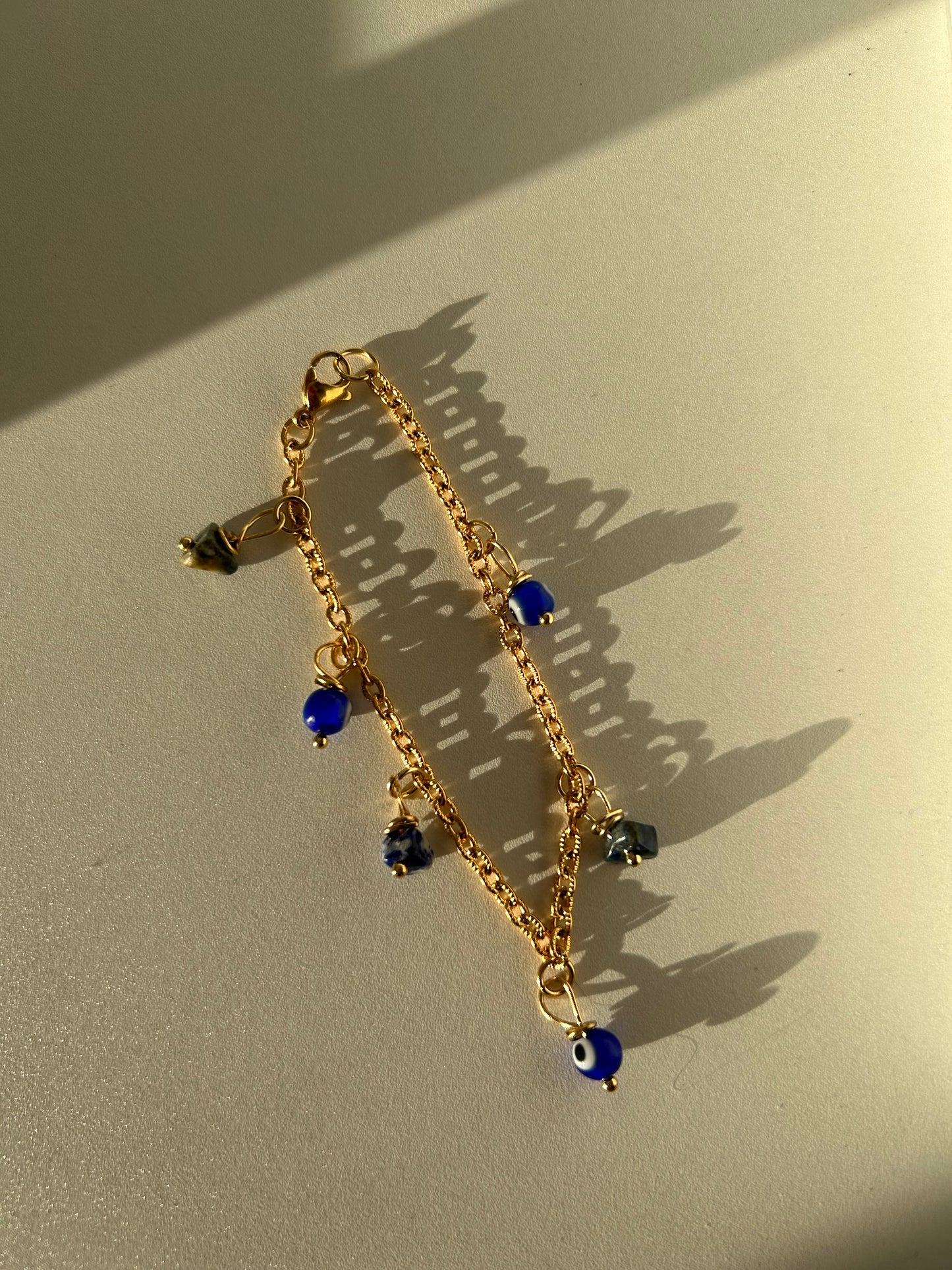 Evil eye & Lapis Lazuli Bracelet