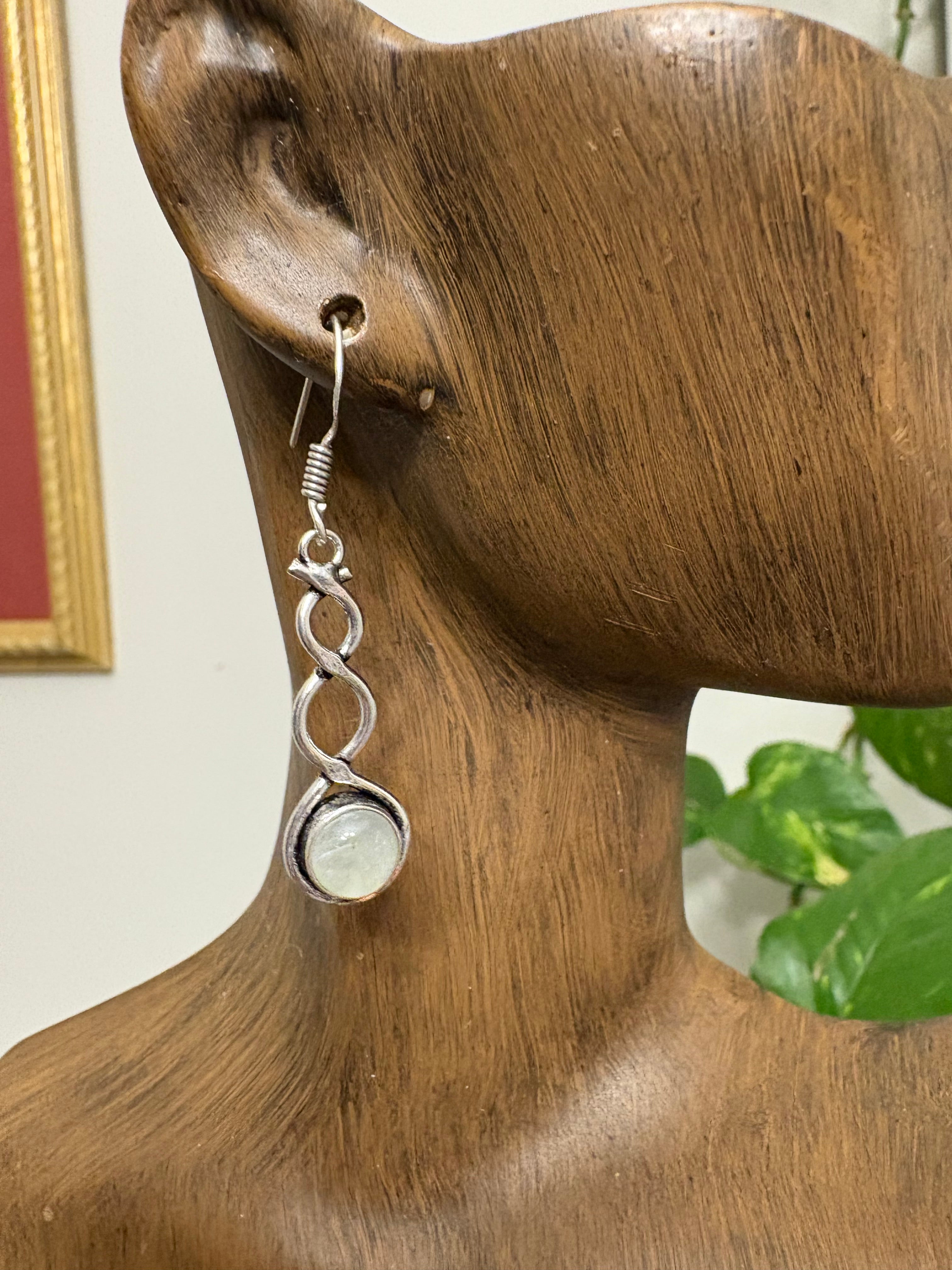 Silver Opalite Earrings