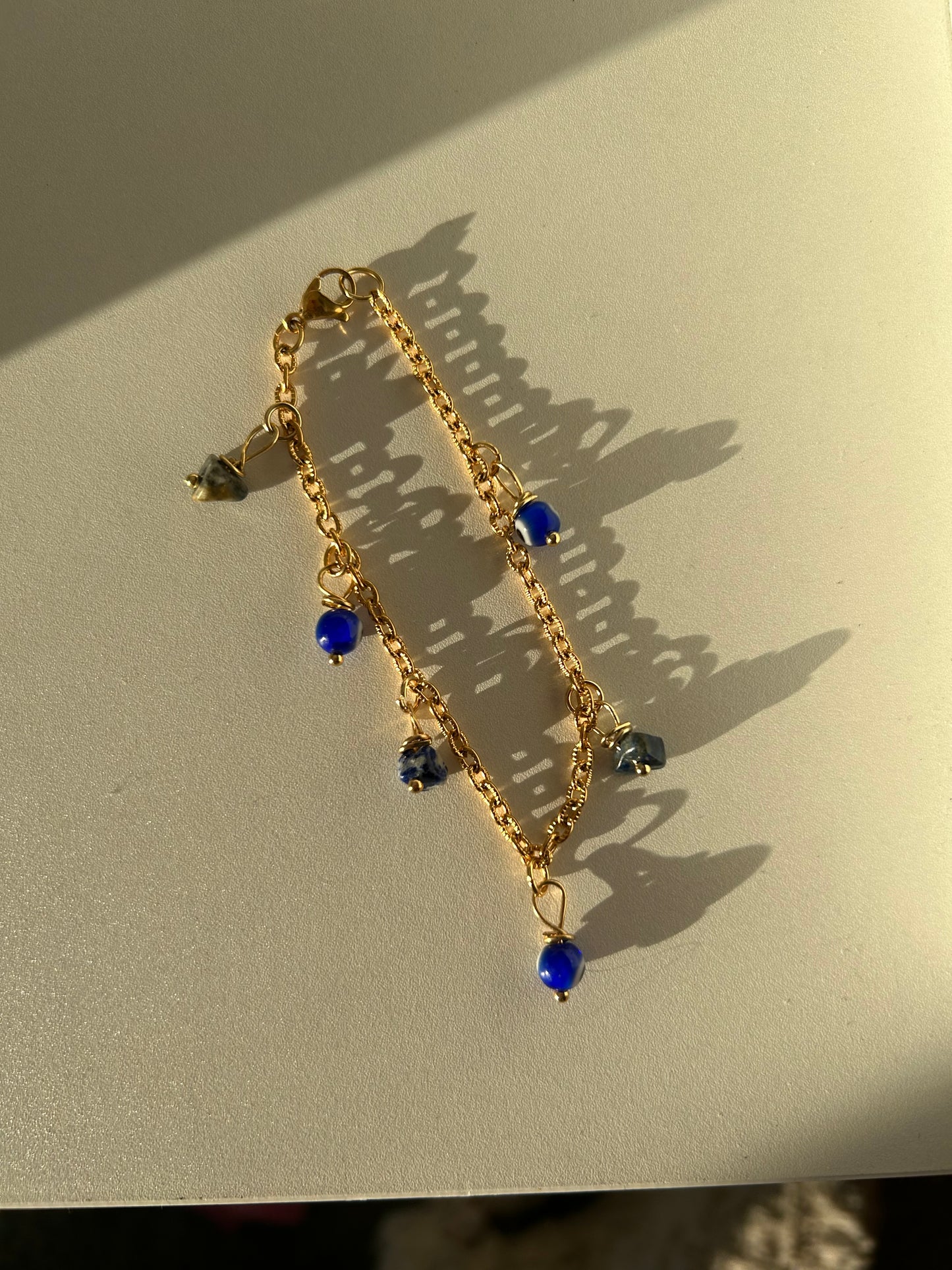 Evil eye & Lapis Lazuli Bracelet