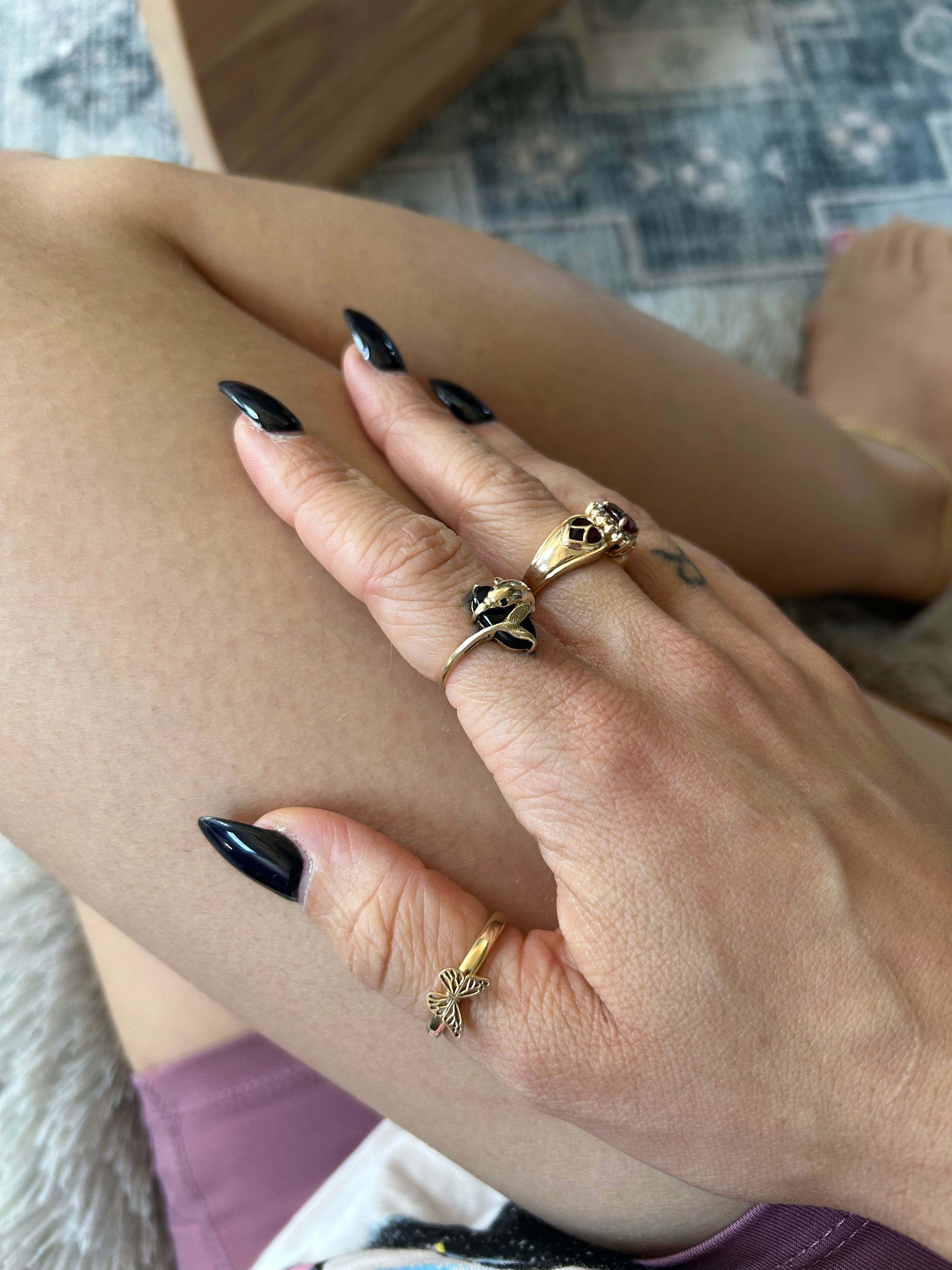 10k Butterfly Ring