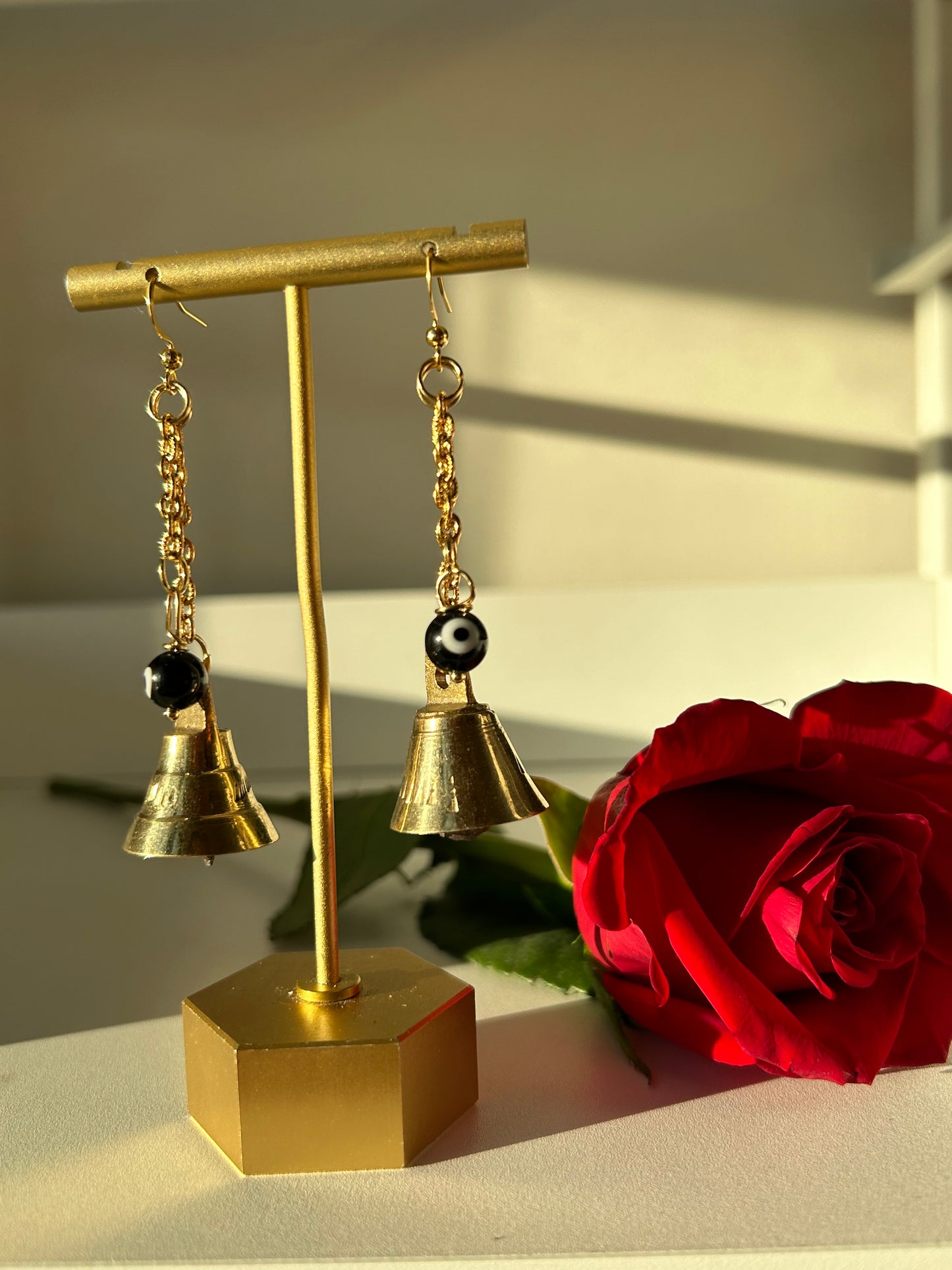 Altar Bell & Evil Eye Protection Earrings