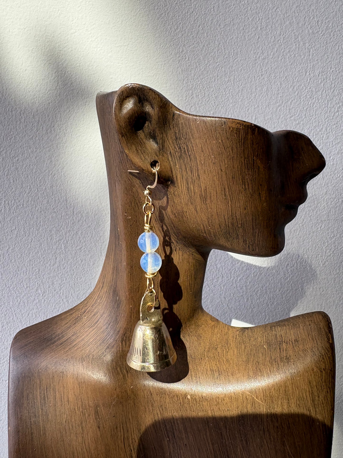 Opalite Altar Bell Earrings
