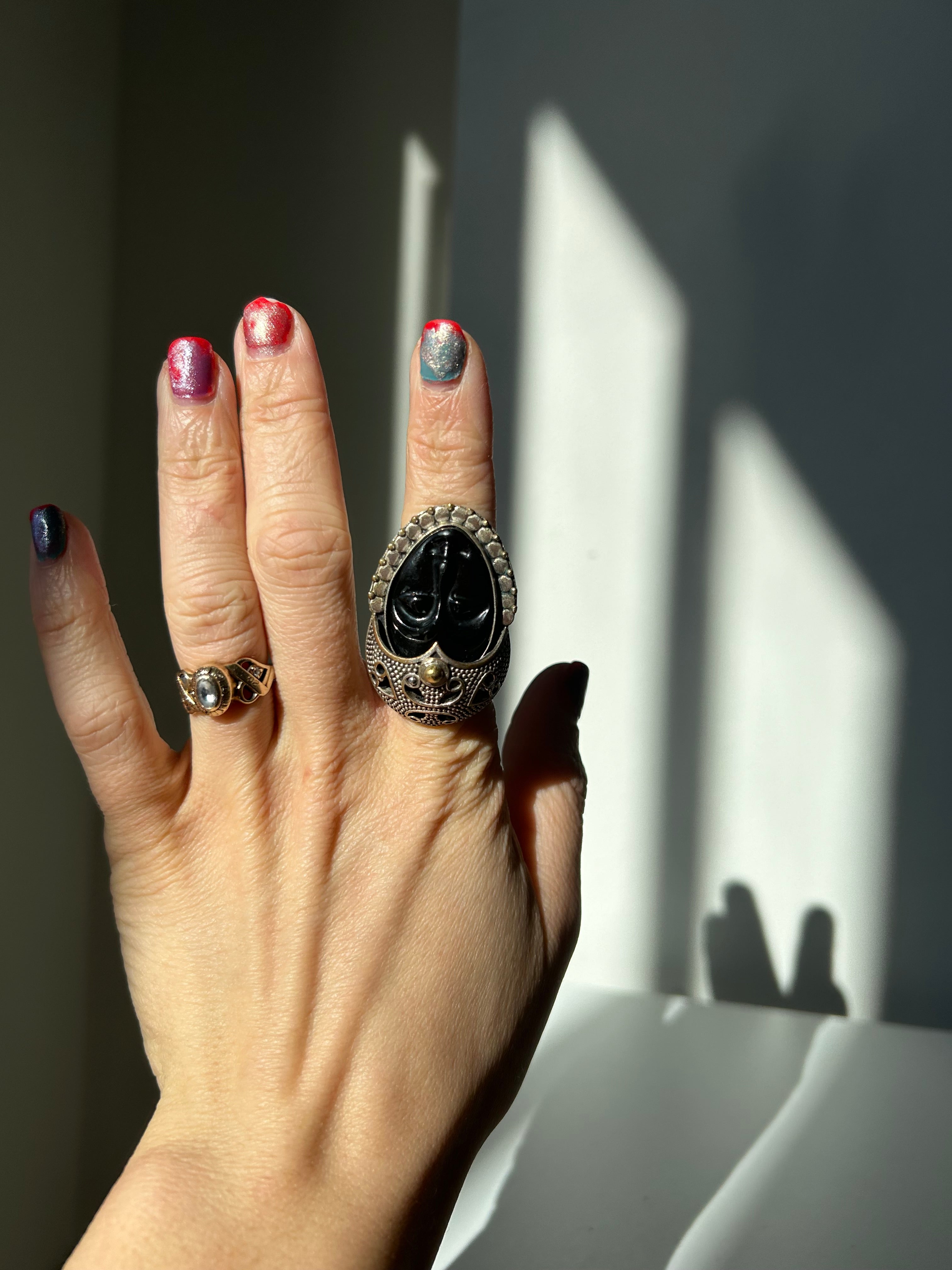 Black Obsidian Ring