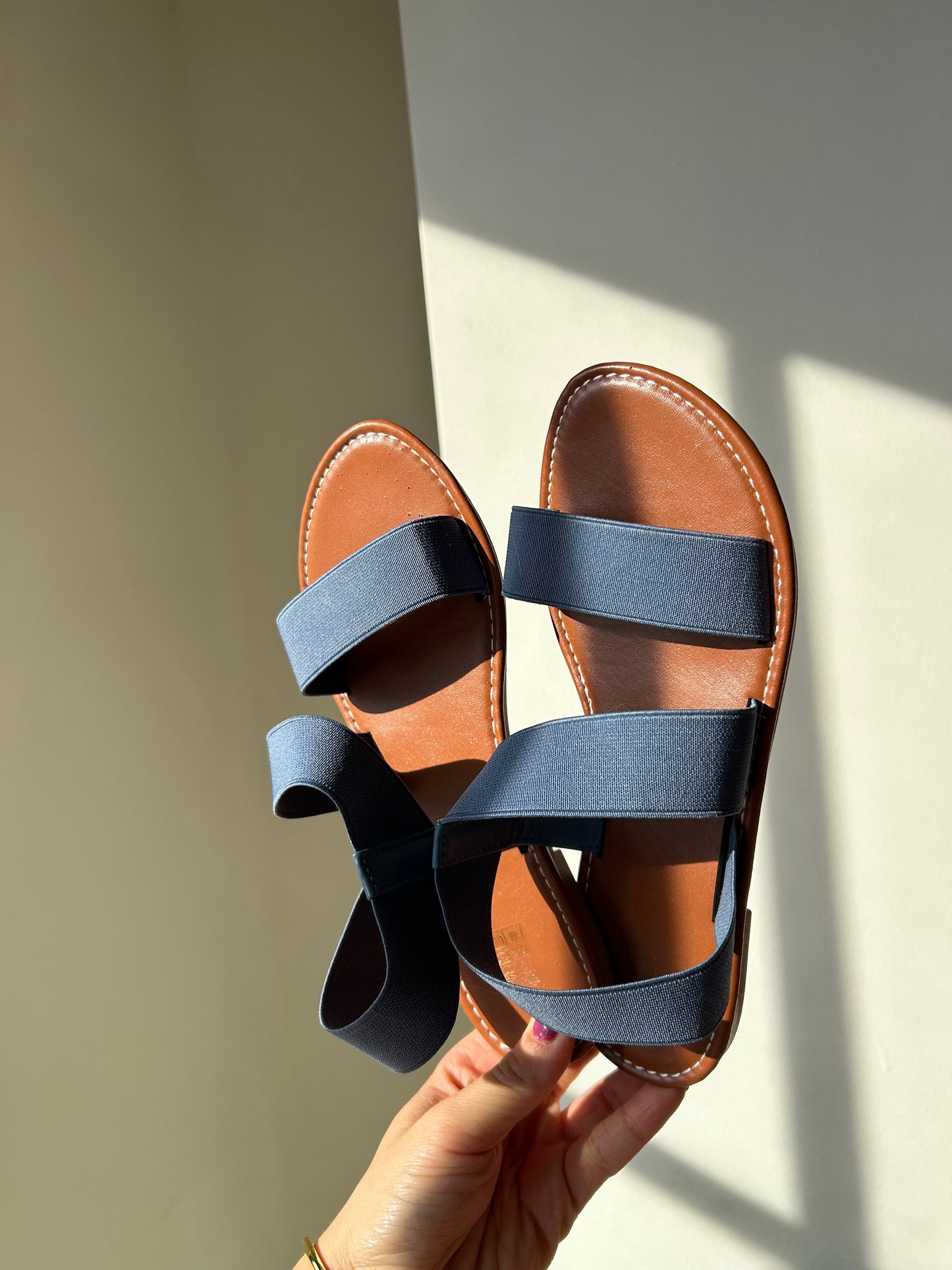 Blue Strappy Sandals