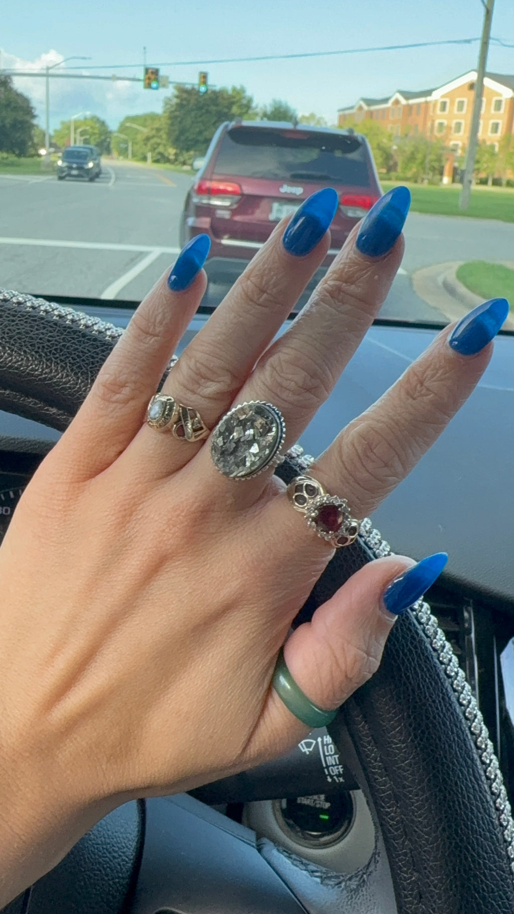 Silver Pyrite Rings