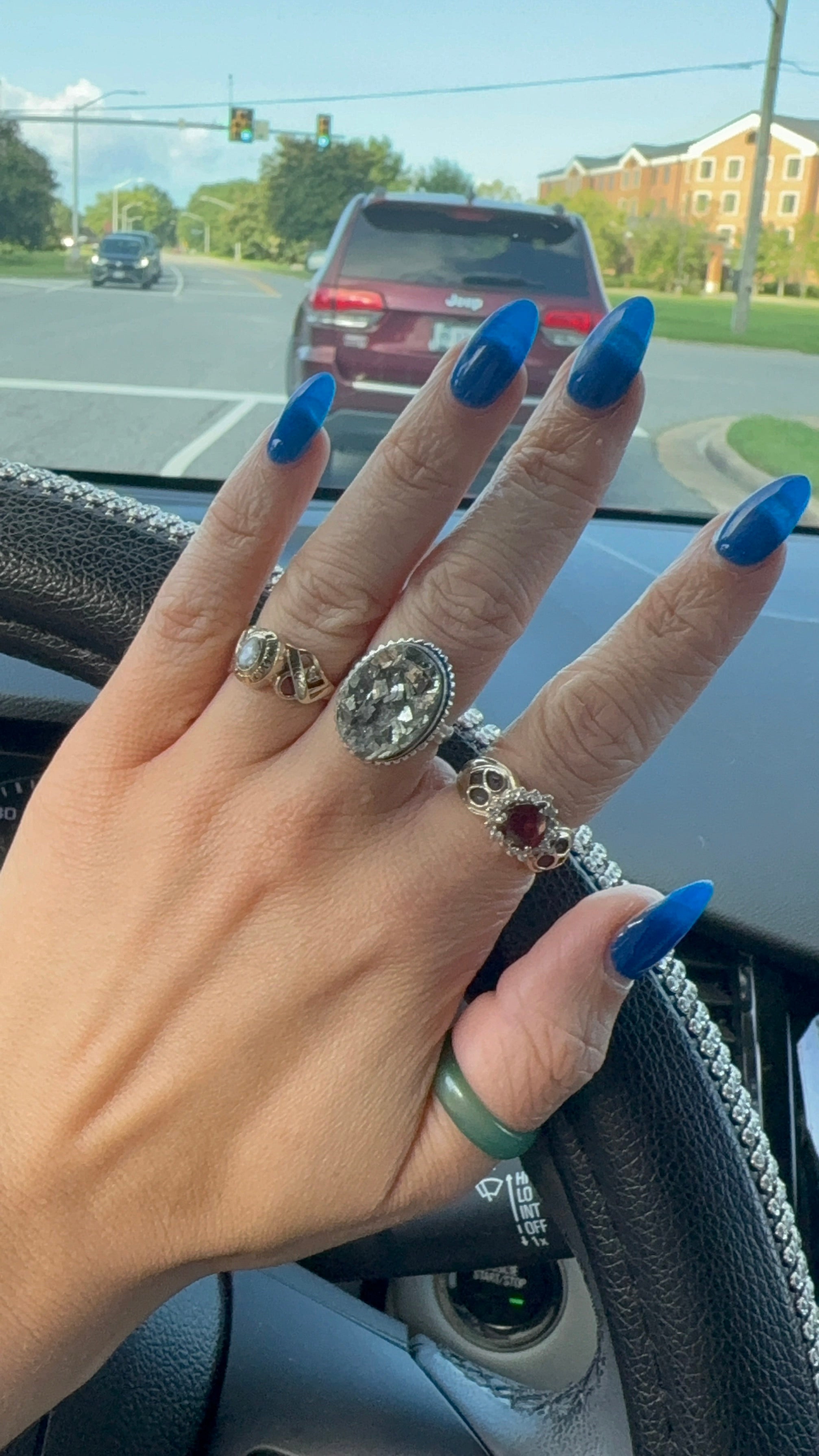 Silver Pyrite Rings