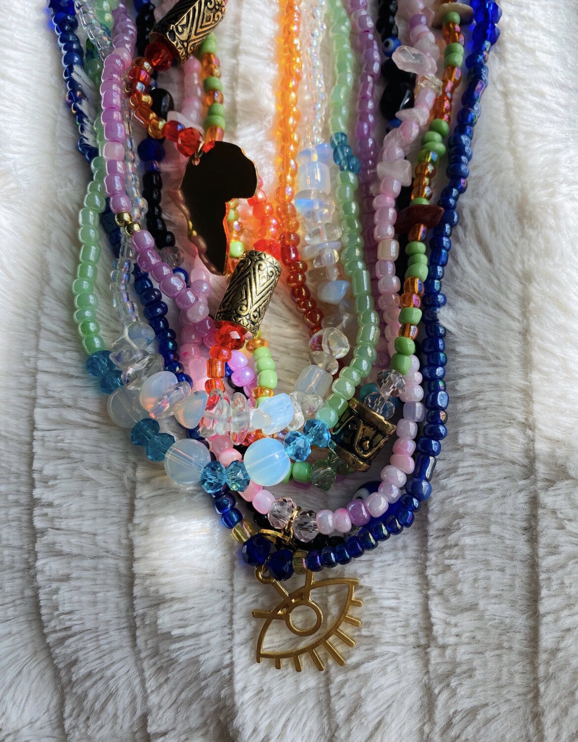 Custom Crystal Waist Bead Set