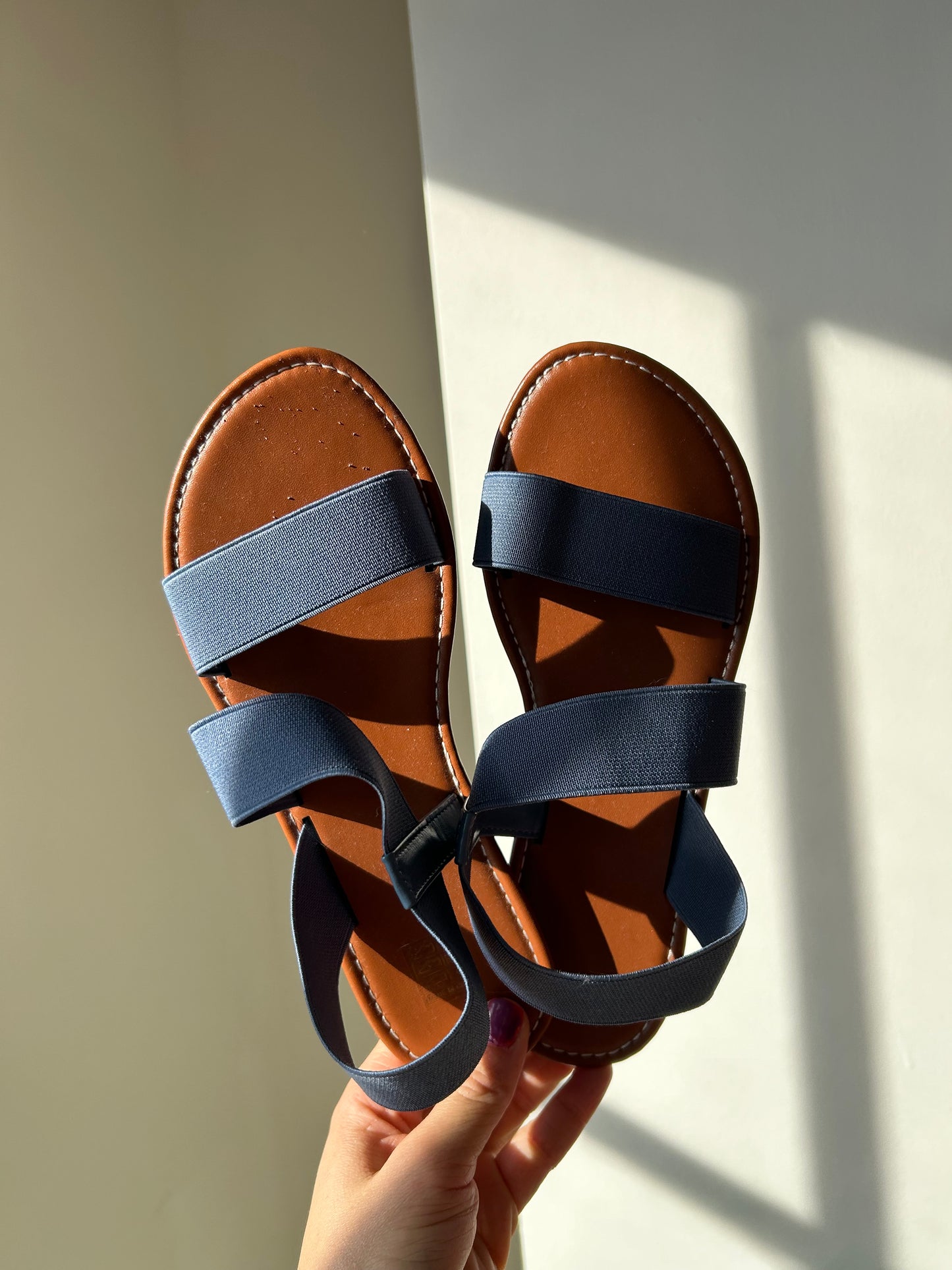 Blue Strappy Sandals