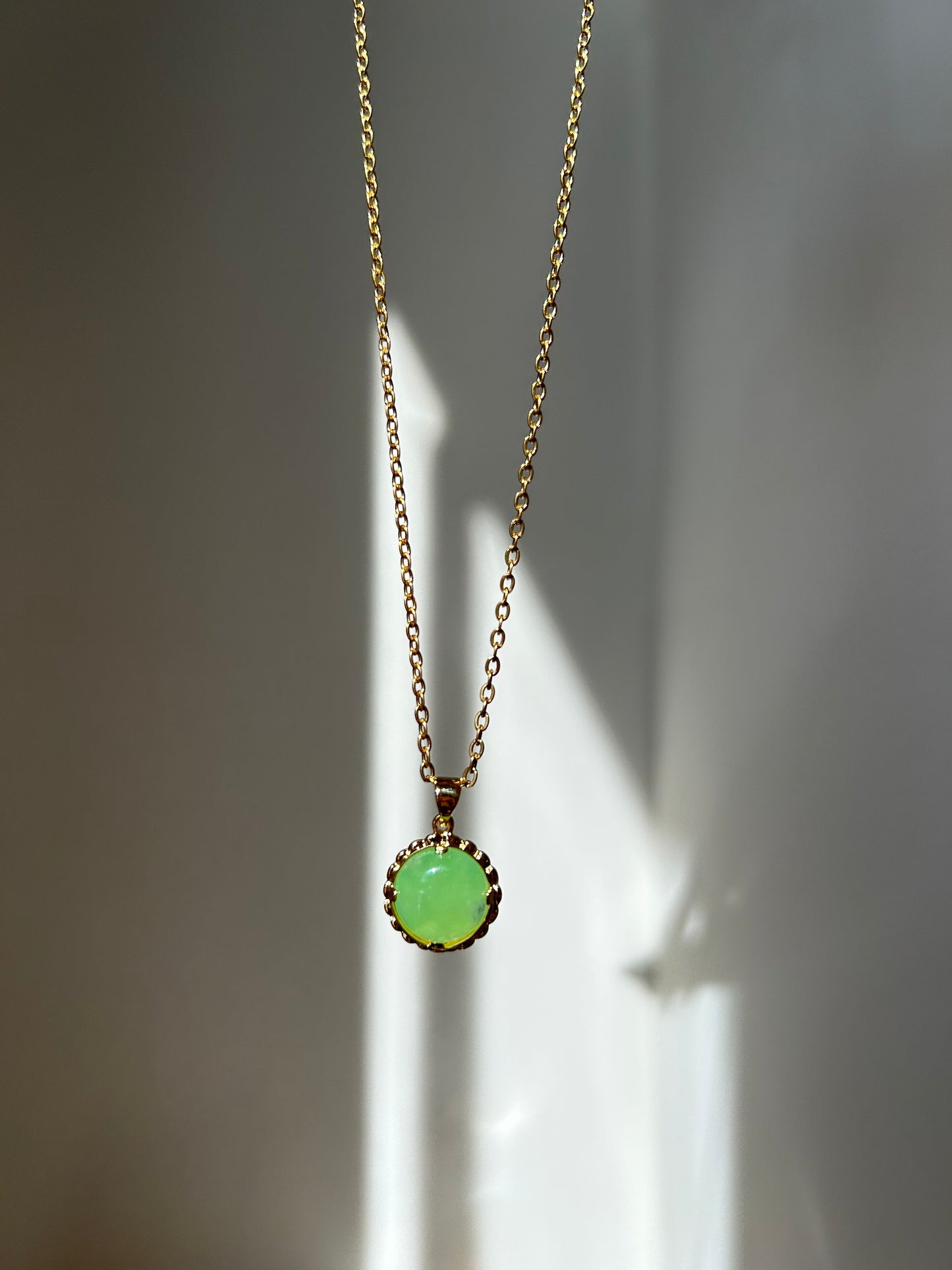 Circle Jade Necklaces