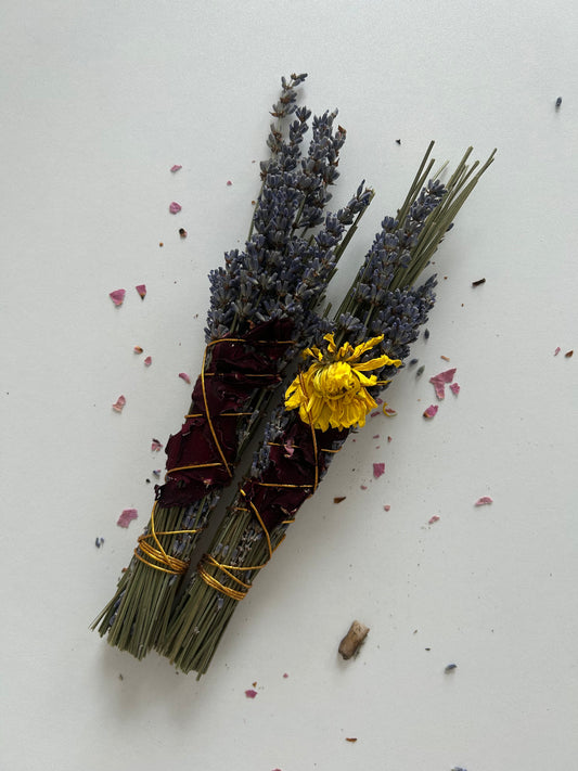 Lavender Floral Smudge Sticks Bundle