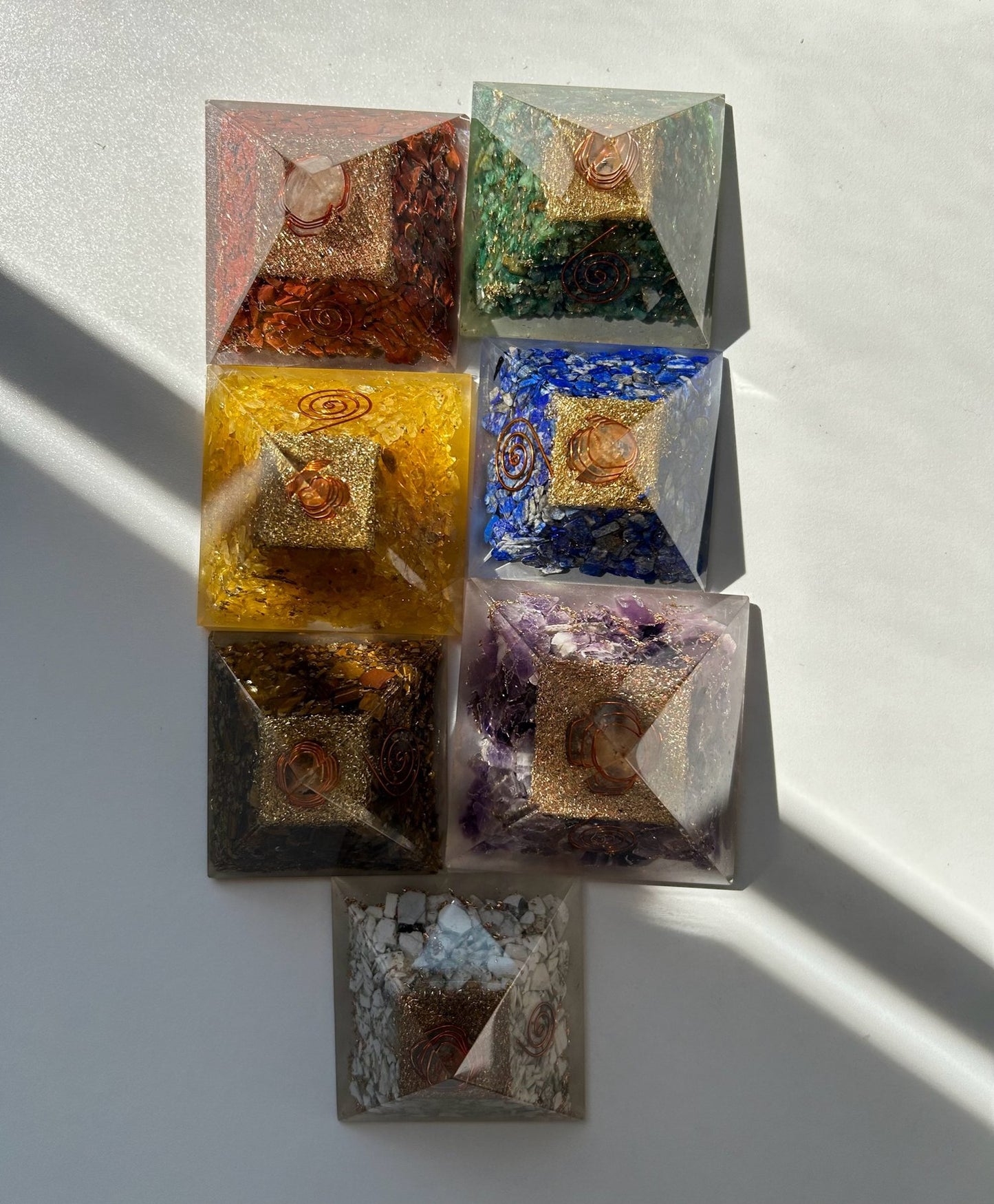 Chakra Pyramid Set