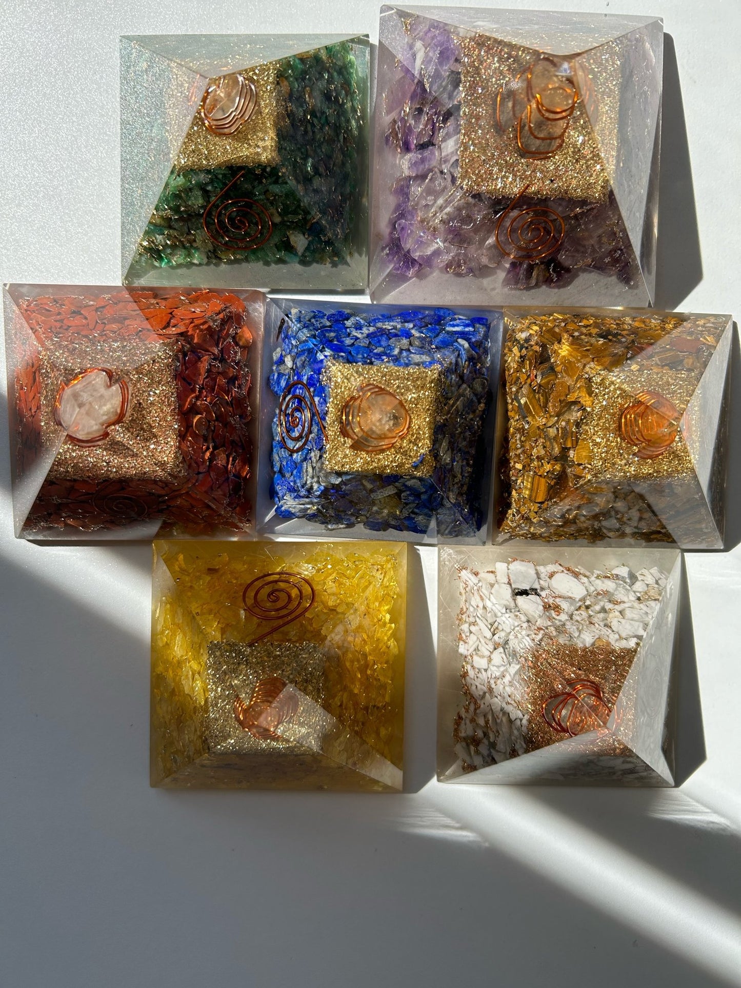 Chakra Pyramid Set