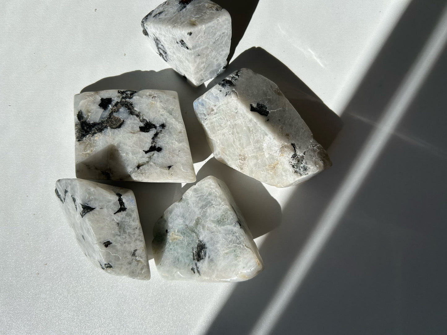 Rainbow Moonstone Chunks